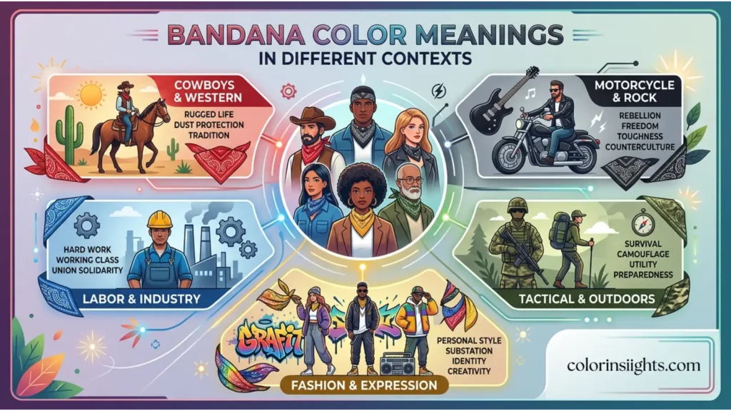 Bandana Color Meanings in Different Contexts