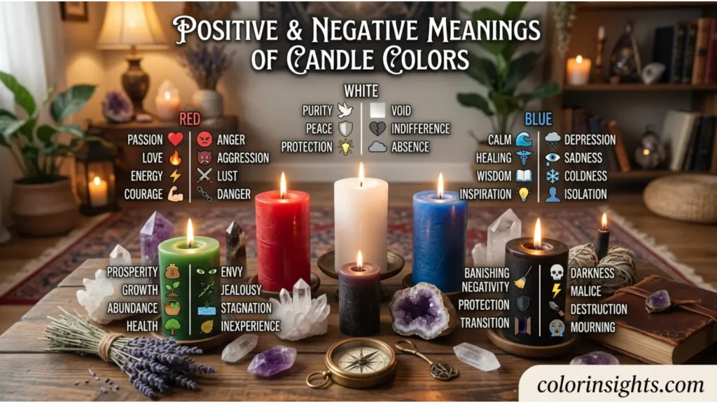 Positive and Negative Meanings of Candle Colors
