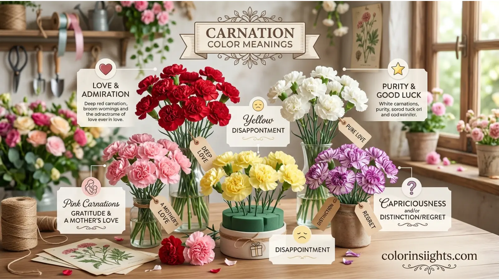 Carnation Color Meanings