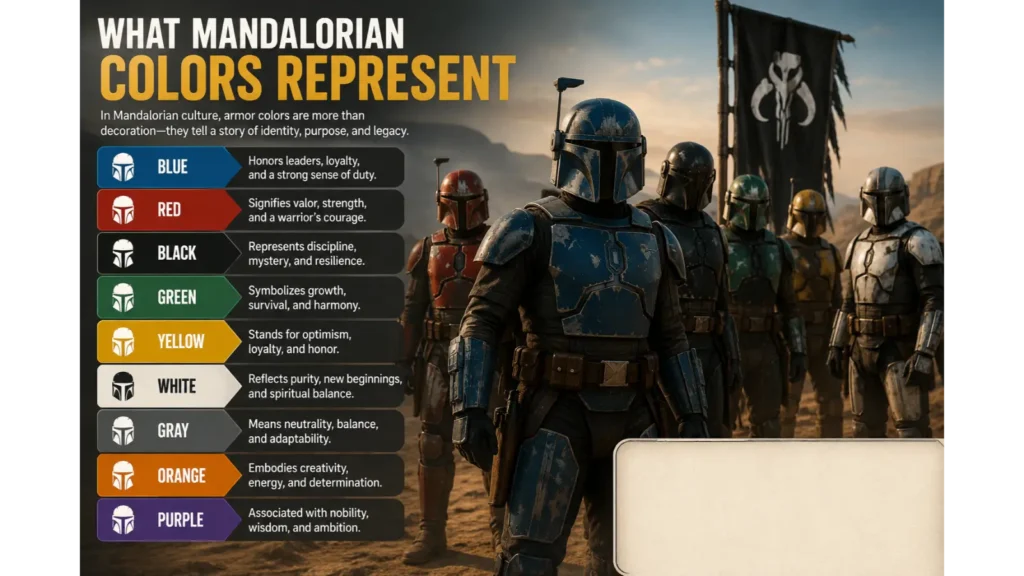 What Mandalorian Colors Represent