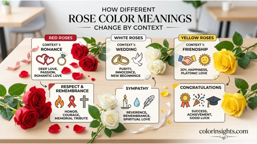 How Different Rose Color Meanings Change by Context