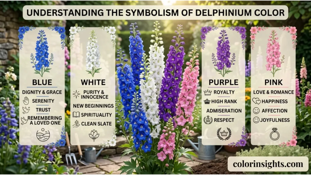 Understanding the Symbolism of Delphinium Color