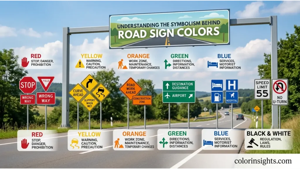 Understanding the Symbolism Behind Road Sign Colors