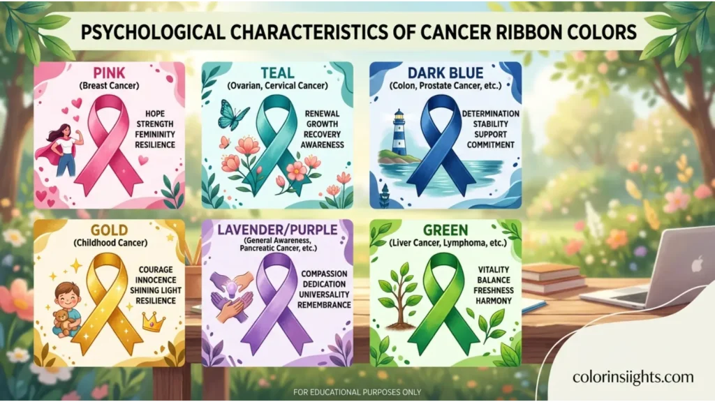 Psychological Characteristics of Cancer Ribbon Colors