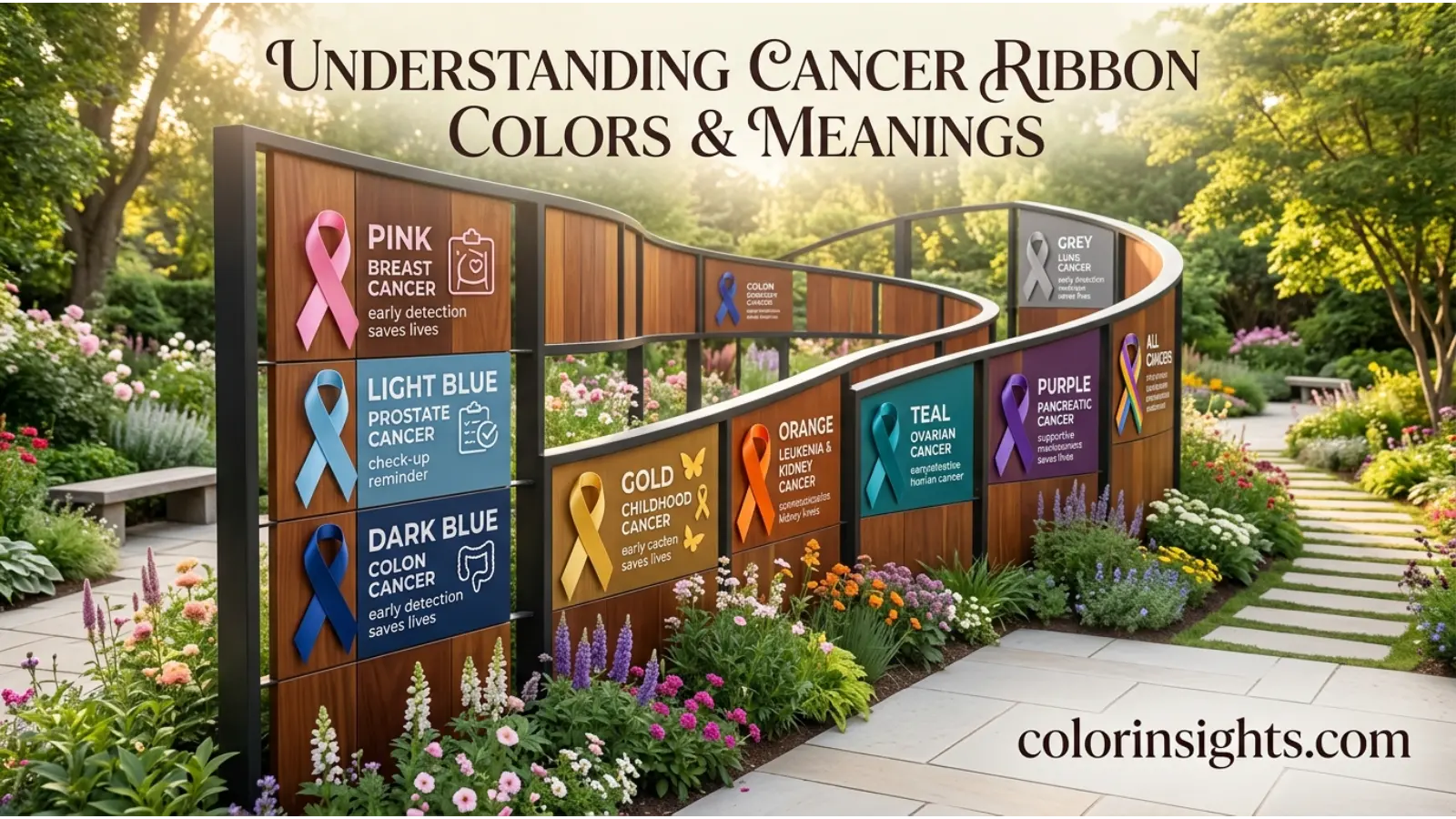 Cancer Ribbon Colors Meanings