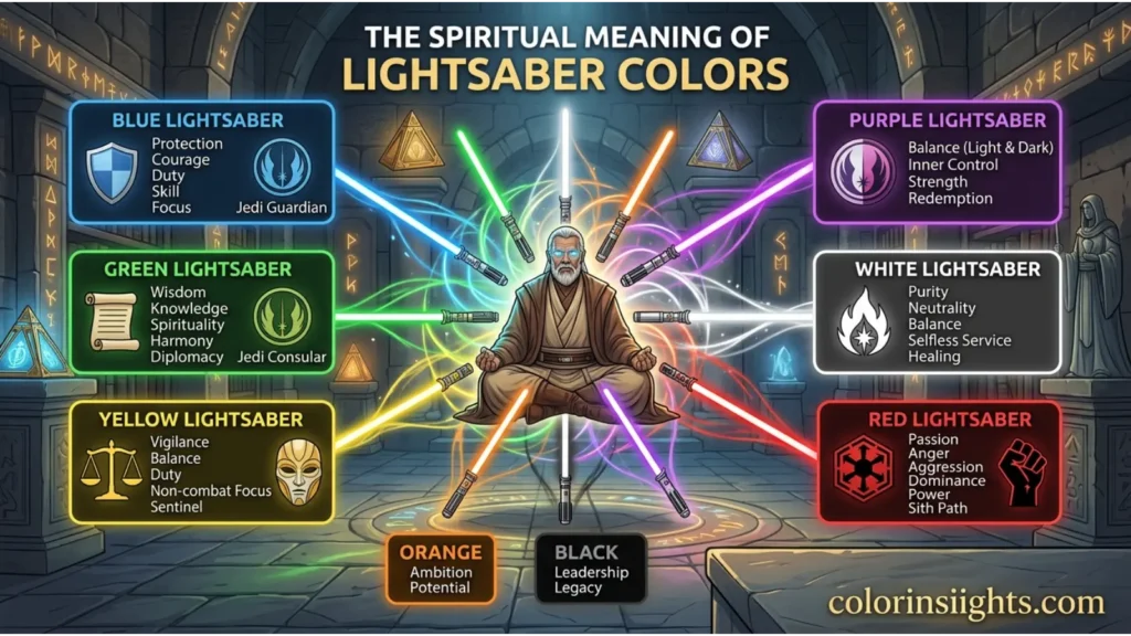 Spiritual Meaning of All Lightsaber Colors