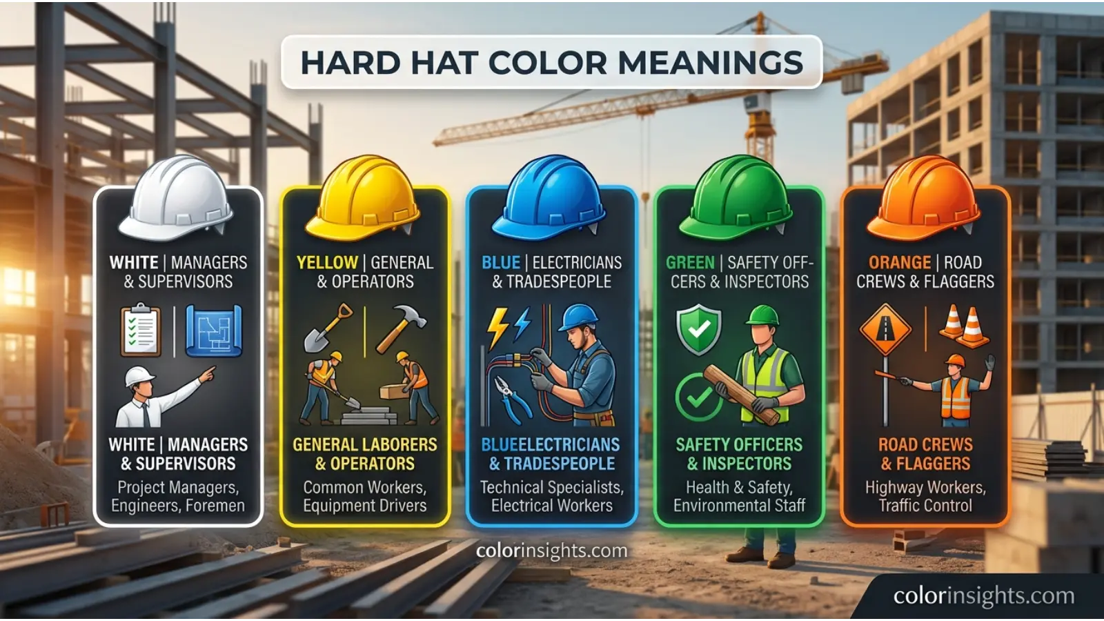 Hard Hat Color Meanings