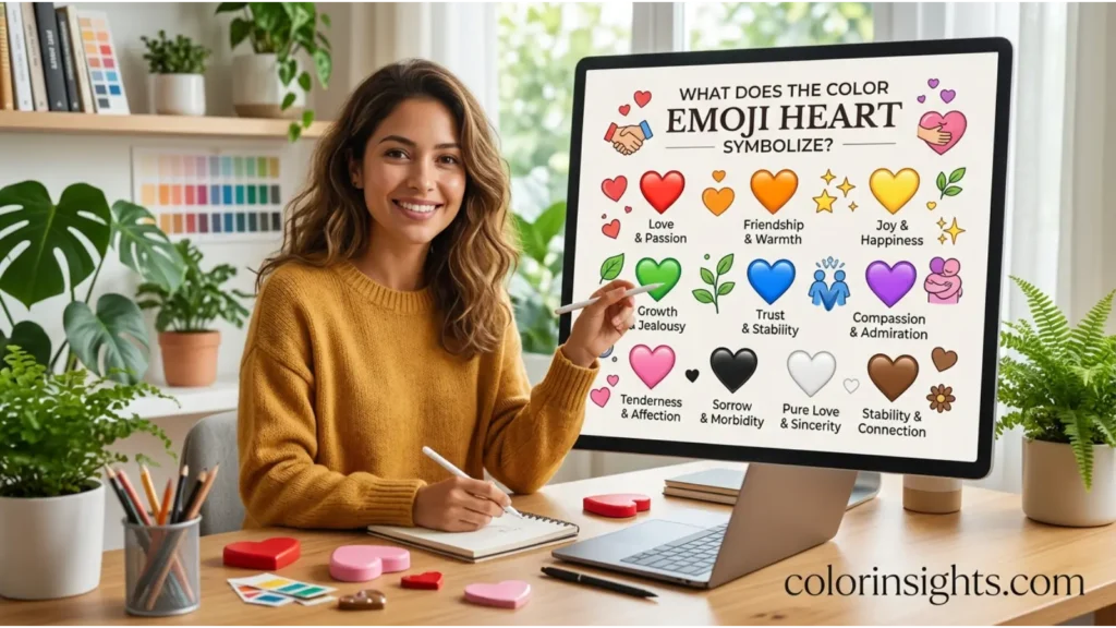 What Does the Color Emoji Heart Symbolize