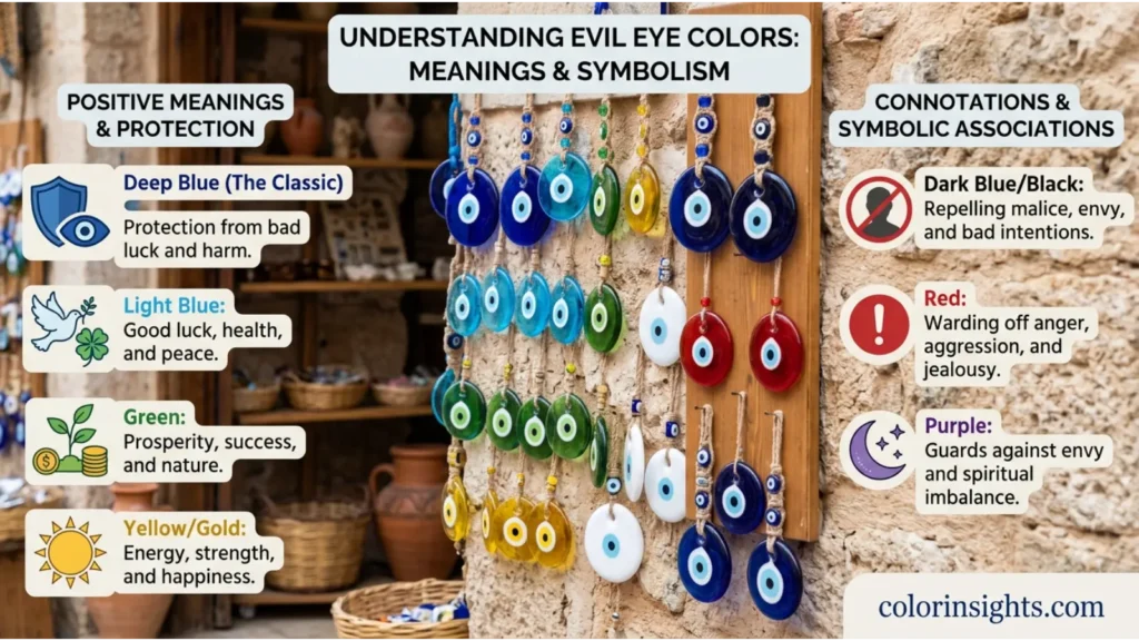 Positive and Negative Meanings of Evil Eye Colors