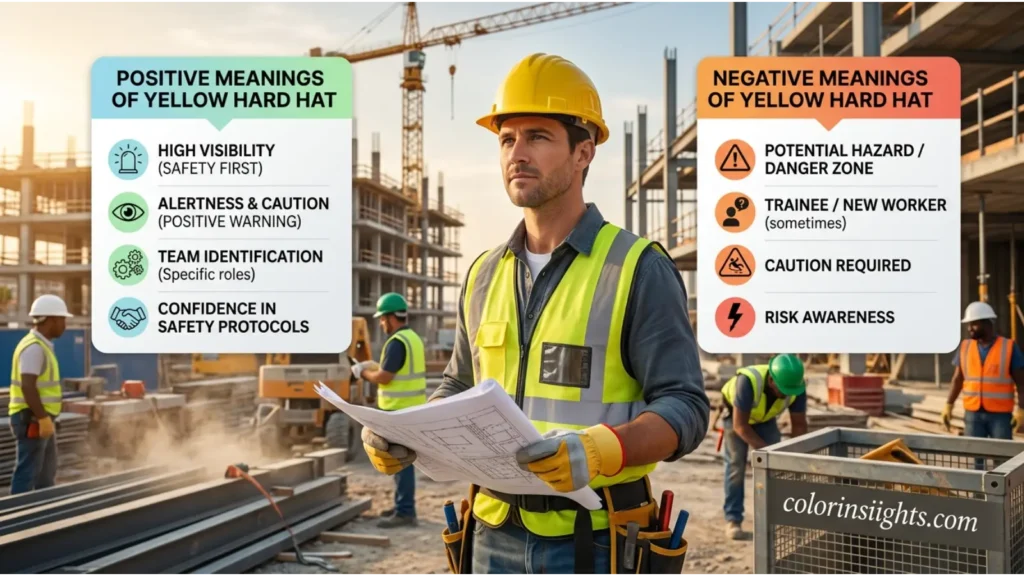 Positive and Negative Meanings of the Color Hard Hat