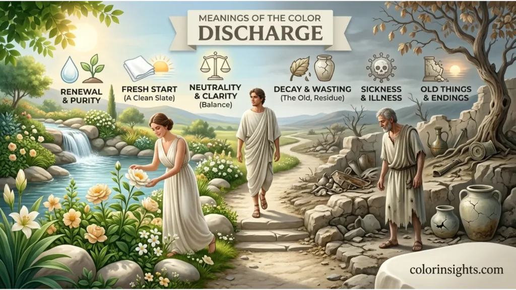Positive and Negative Meanings of the Color Discharge