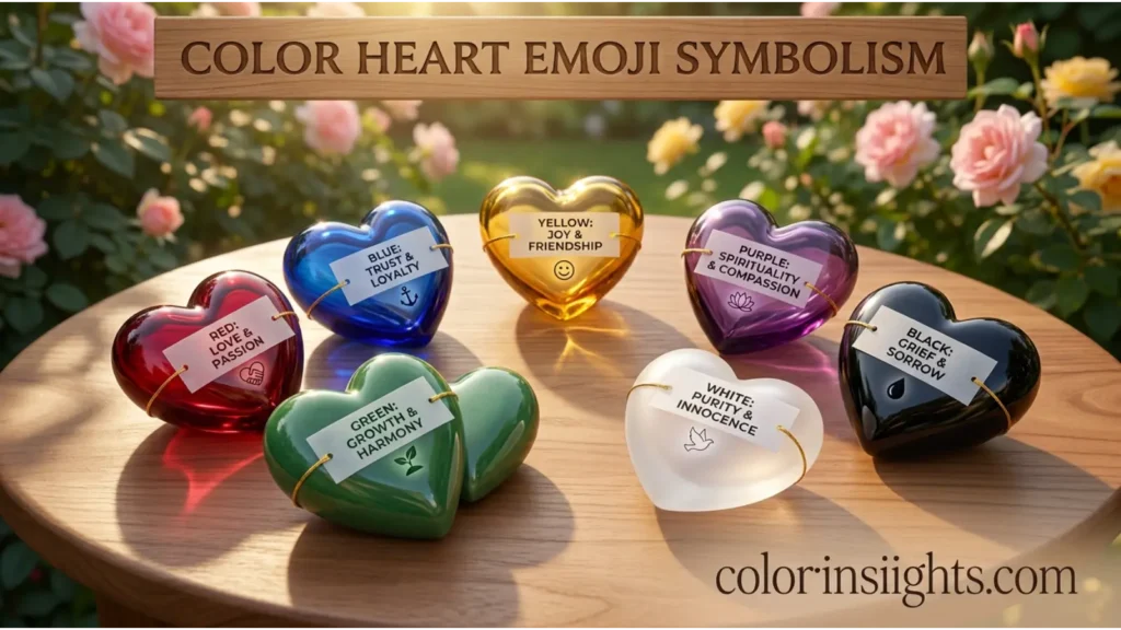 What Does the Color Heart Emoji Symbolize