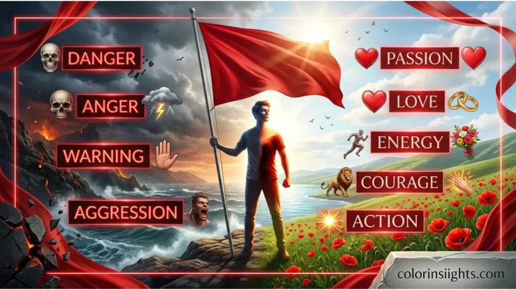 Positive and Negative Meanings of the Color Flag
