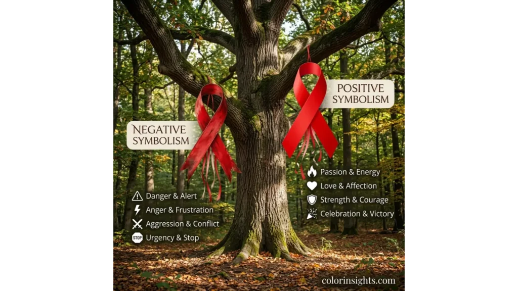 Positive and Negative Meanings of the Color Ribbon