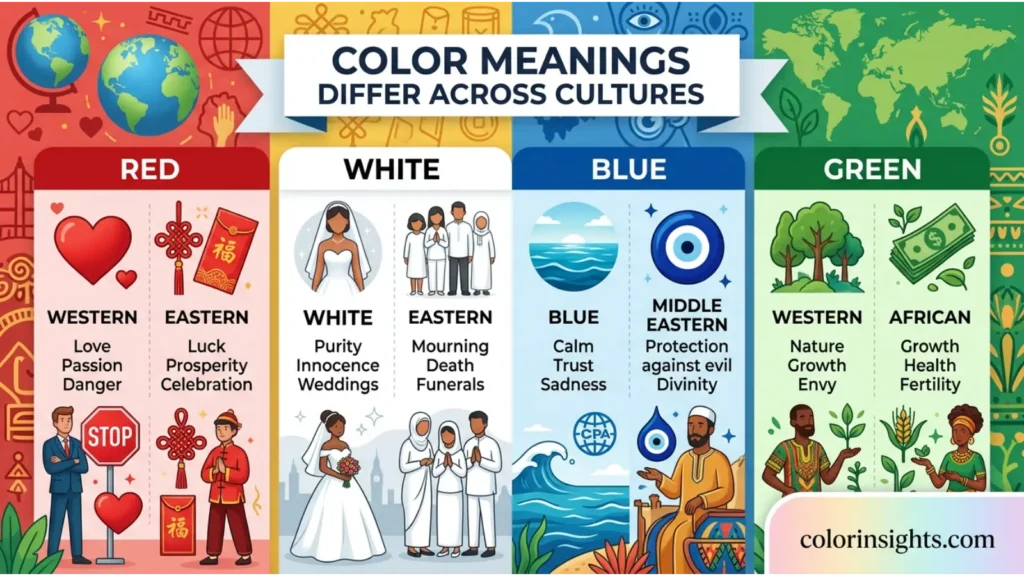 Color Meanings Differ Across Cultures