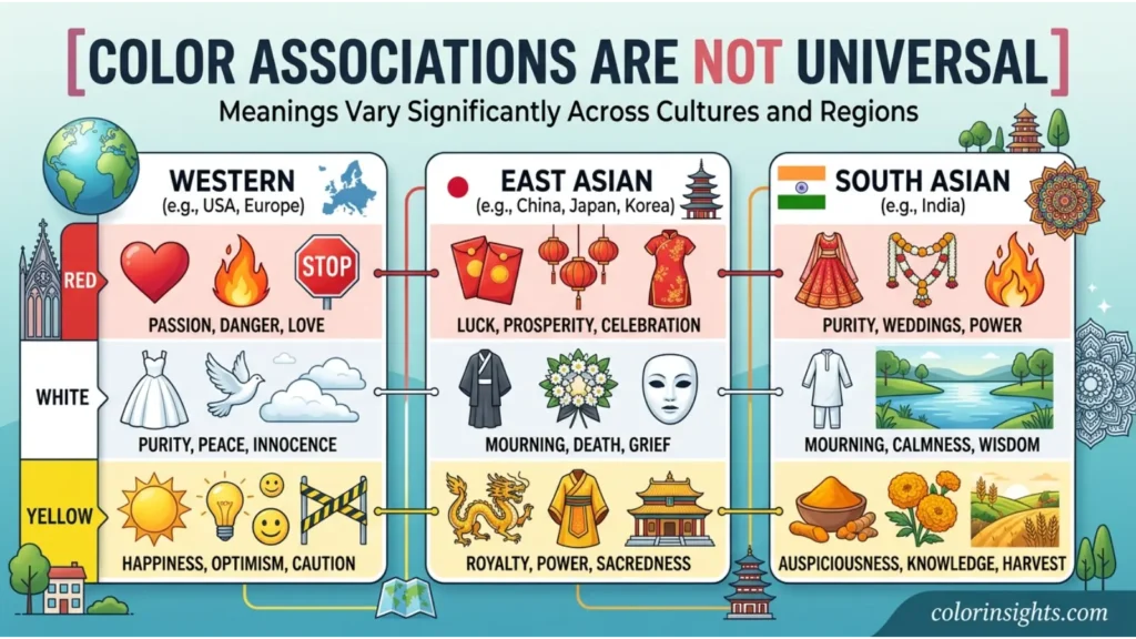 Color Associations Are Not Universal
