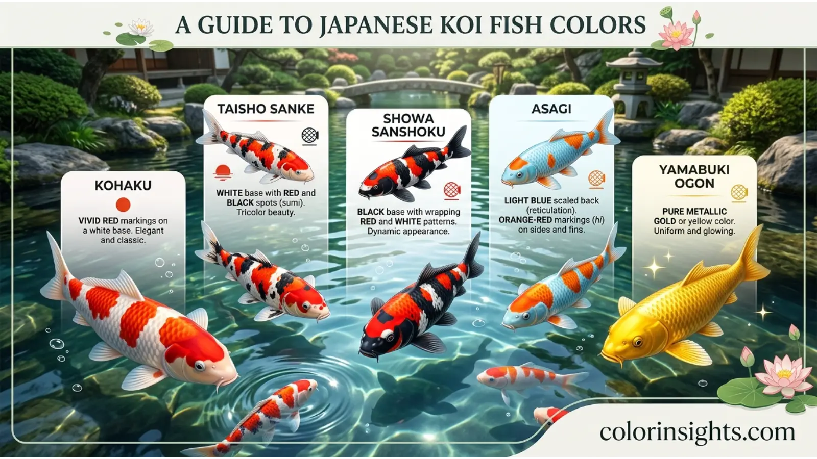 Japanese Koi Fish Color