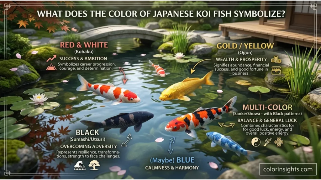 What Does the Color Japanese Koi Fish Symbolize?