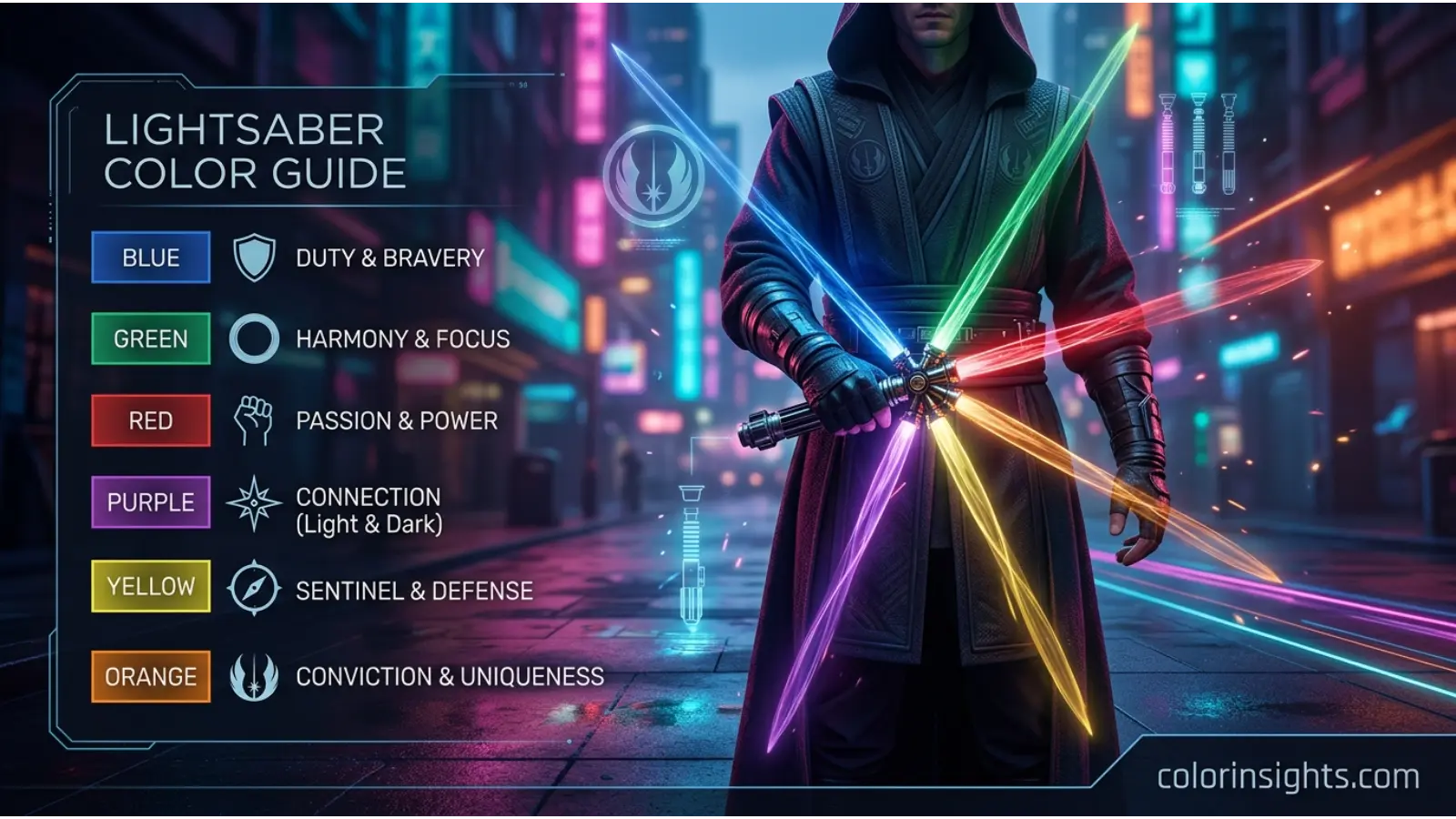 Lightsaber Color Meanings