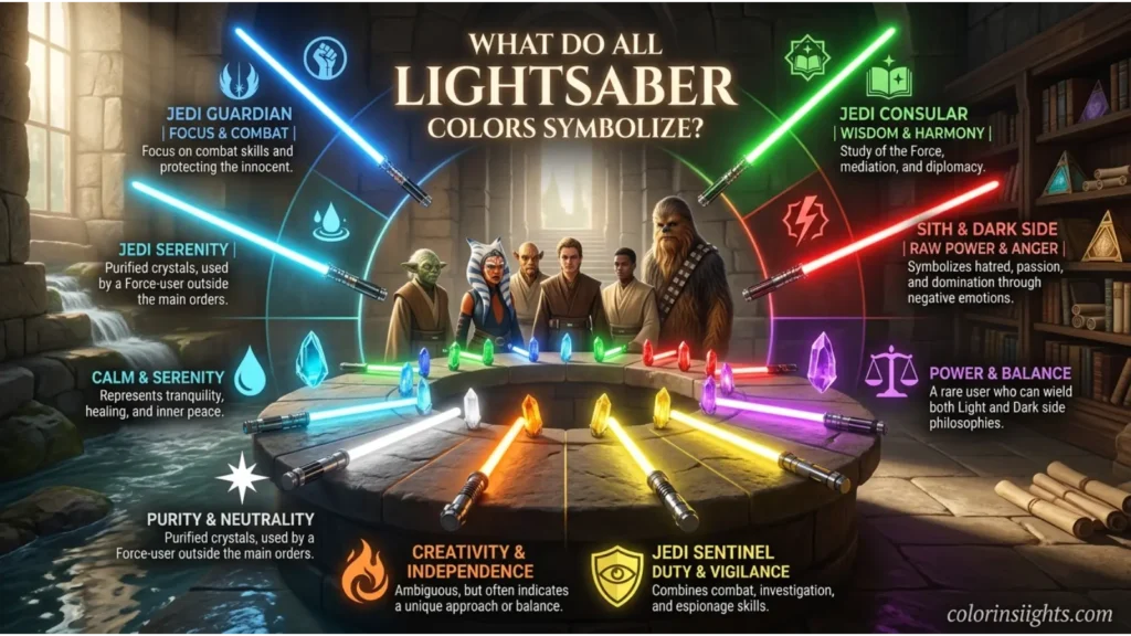 What Do All Lightsaber Colors Symbolize