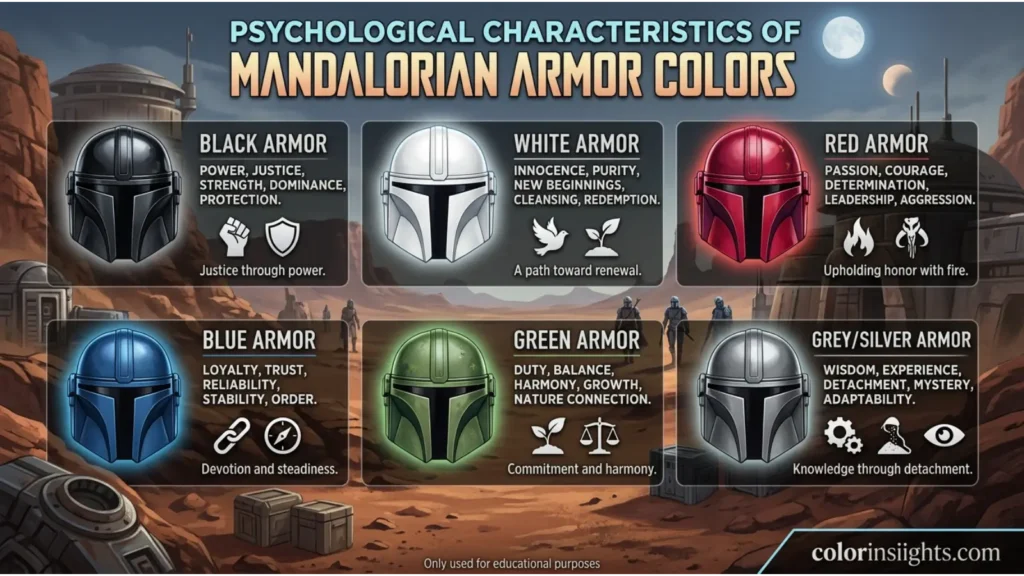Psychological Characteristics of Mandalorian Armor Colors