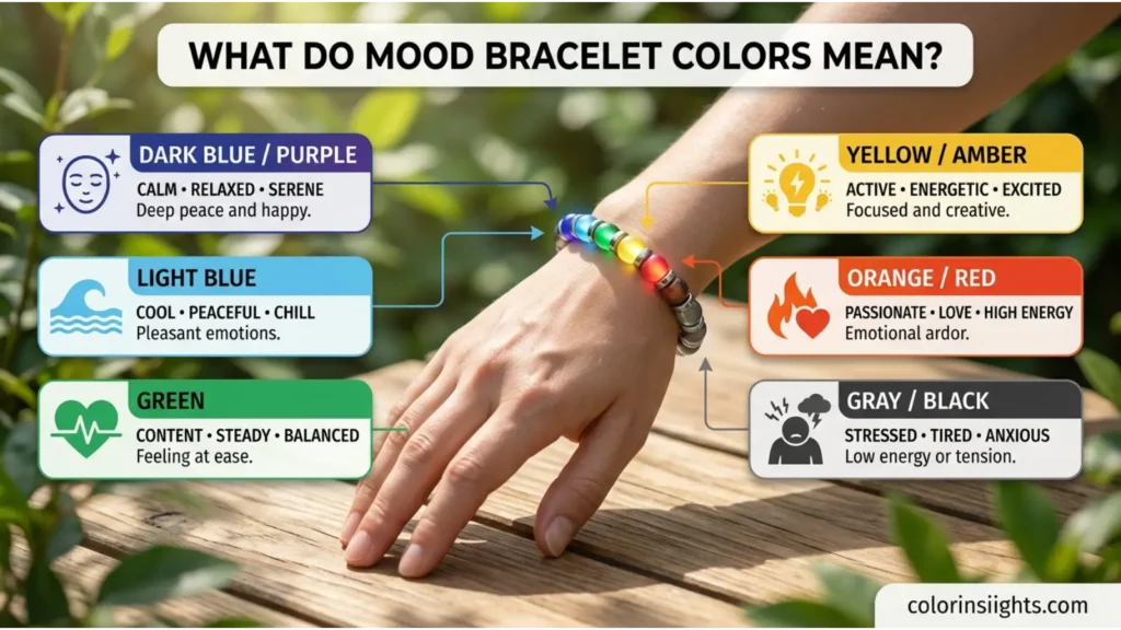 Mood Bracelet Color Meanings