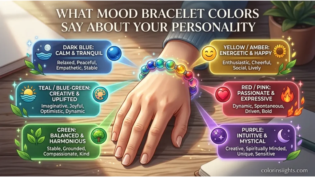 What Mood Bracelet Colors Say About Your Personality