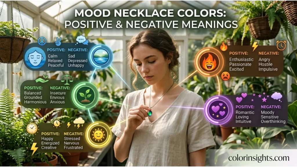 Positive and Negative Meanings of Mood Necklace Colors