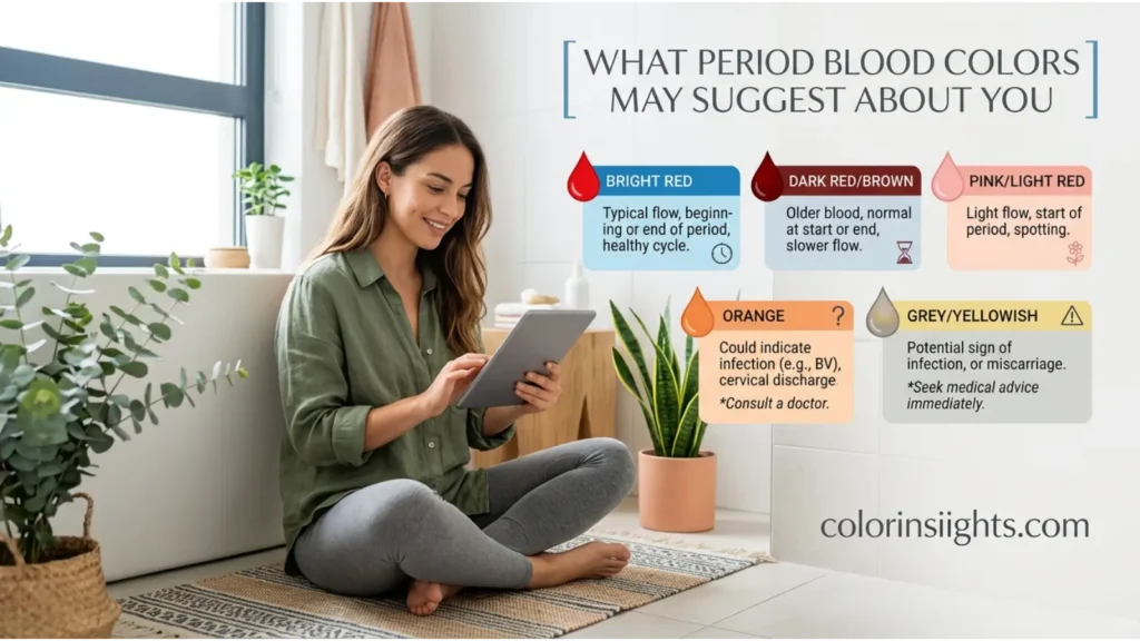 What Period Blood Colors May Suggest About You