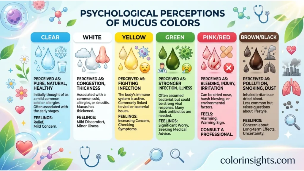 Psychological Perceptions of Mucus Colors