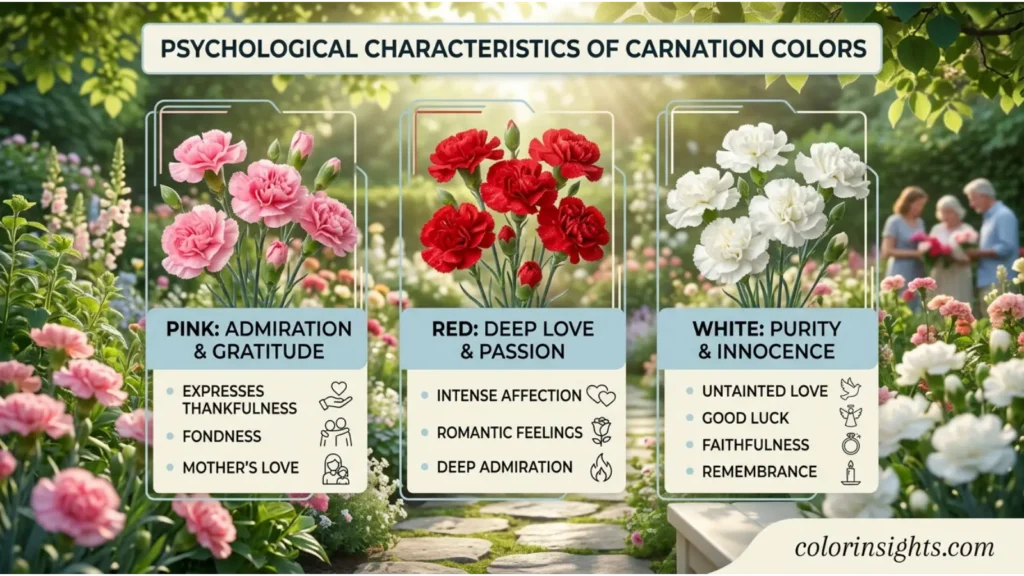 Psychological Characteristics of Carnation Colors