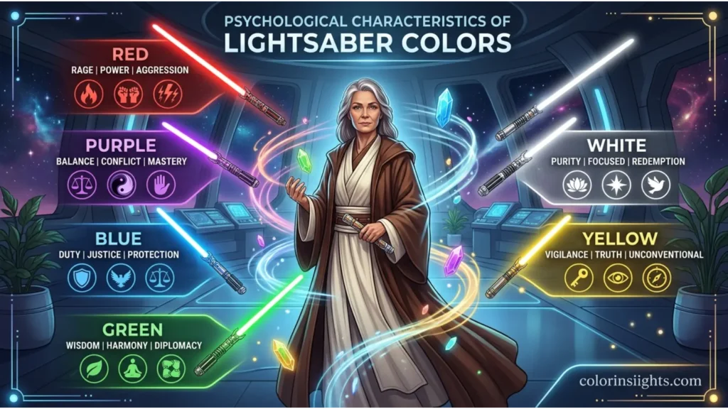 Psychological Characteristics of All Lightsaber Colors