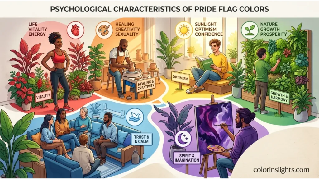 Psychological Characteristics of the Pride Flag Colors