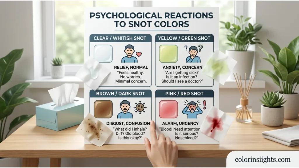Psychological Reactions to Different Snot Colors
