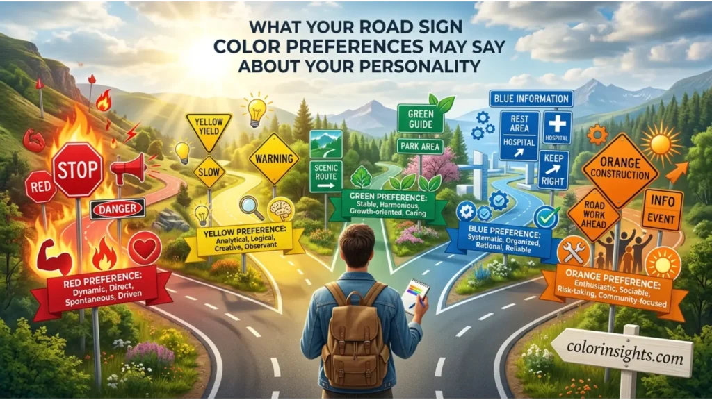 What Road Sign Color Preferences May Say About Your Personality