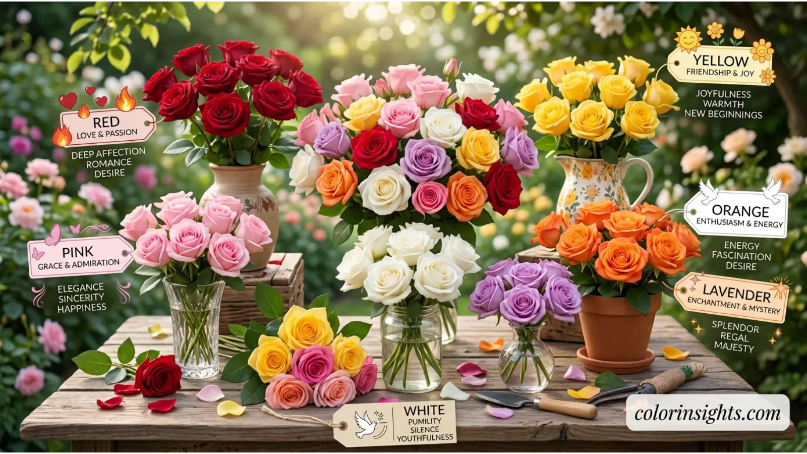 Different Rose Color Meanings