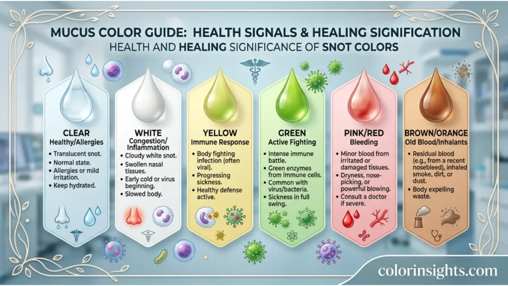 Health and Healing Significance of Snot Colors