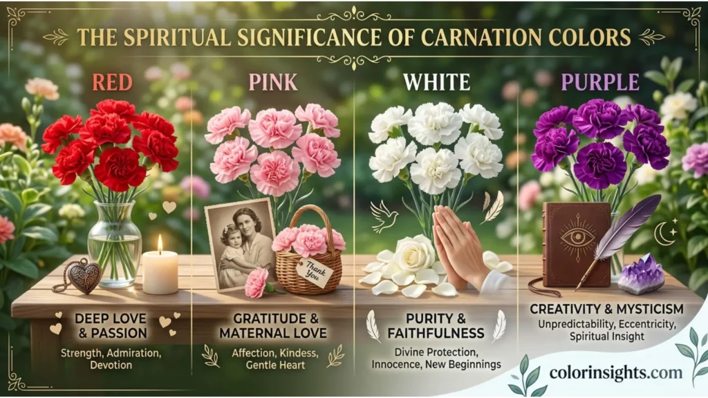 Spiritual Significance of Carnation Colors