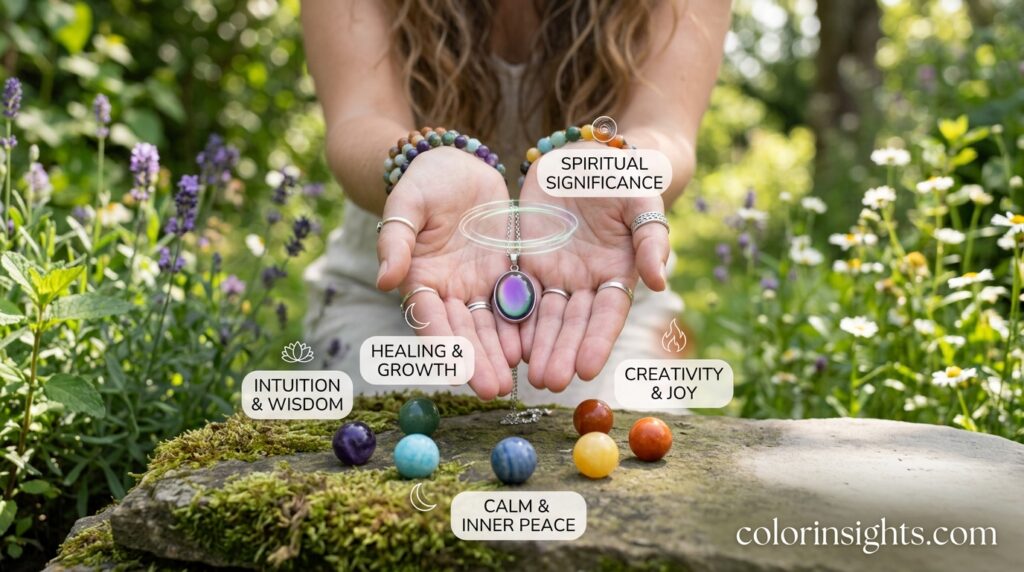 Spiritual Significance of Mood Necklace Colors