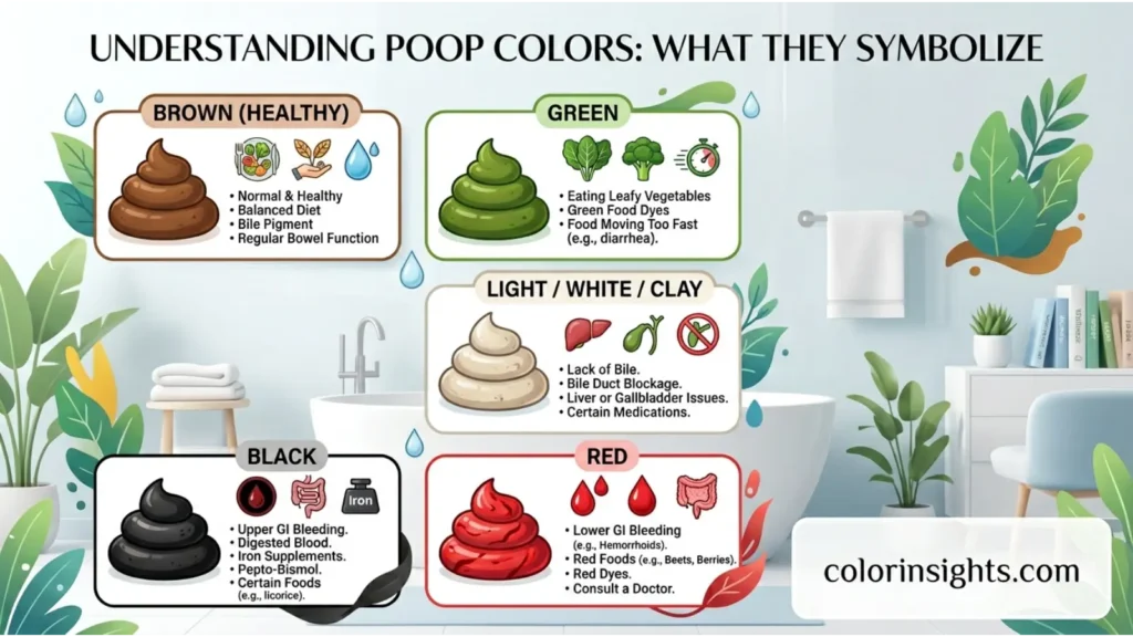Understanding What Different Poop Colors Symbolize