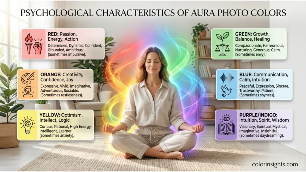 Psychological Characteristics of Aura Photo Colors