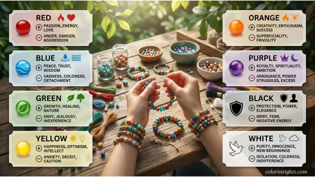 Positive and Negative Meanings of Bead Colors