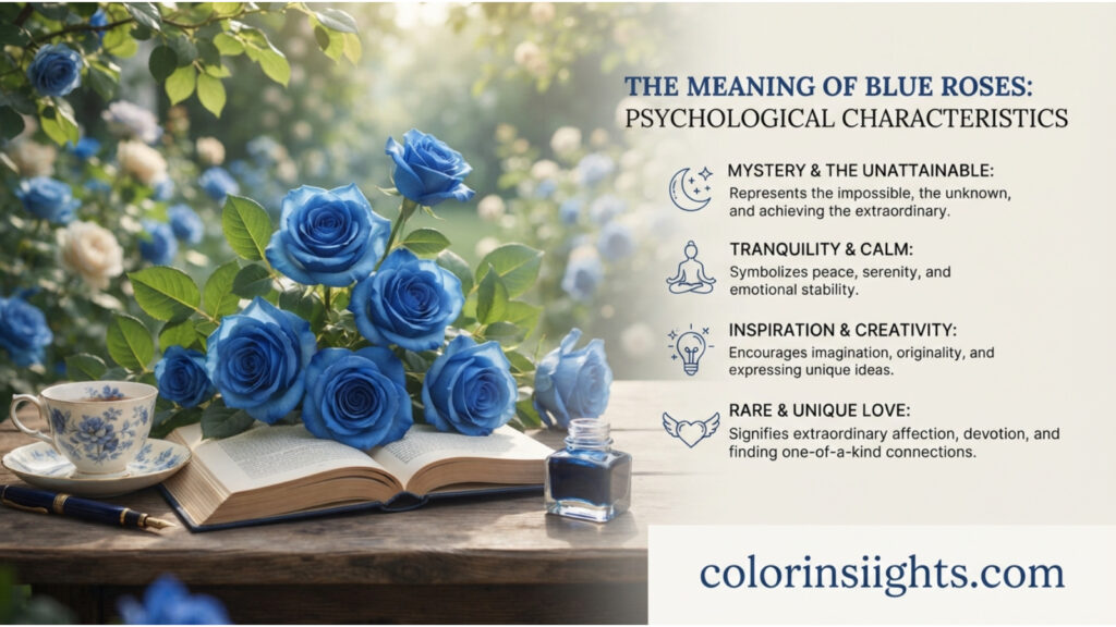 Psychological Characteristics of Blue Rose Color Meaning