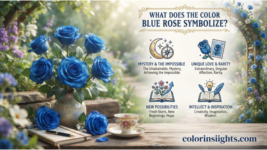 What Does the Color Blue Rose Symbolize?