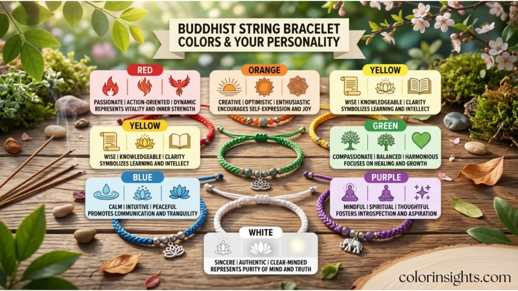 What Buddhist String Bracelet Colors Say About Your Personality