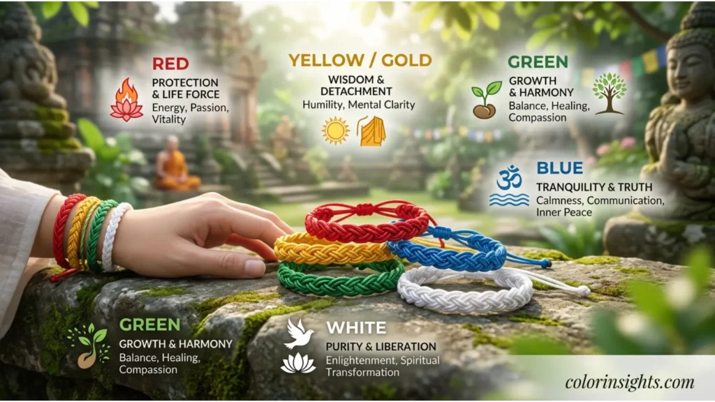 Spiritual Meaning of Buddhist String Bracelet Colors