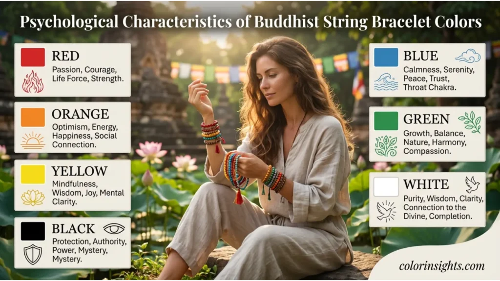 Psychological Characteristics of Buddhist String Bracelet Colors