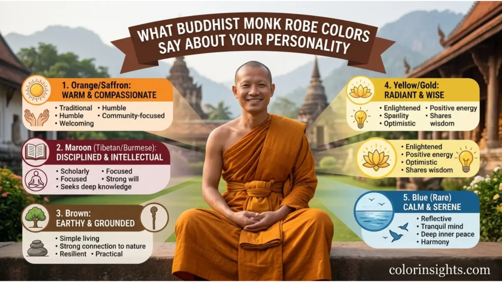 What Buddhist Monk Robe Colors Say About Your Personality