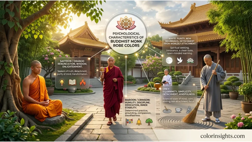 Psychological Characteristics of Buddhist Monk Robe Colors