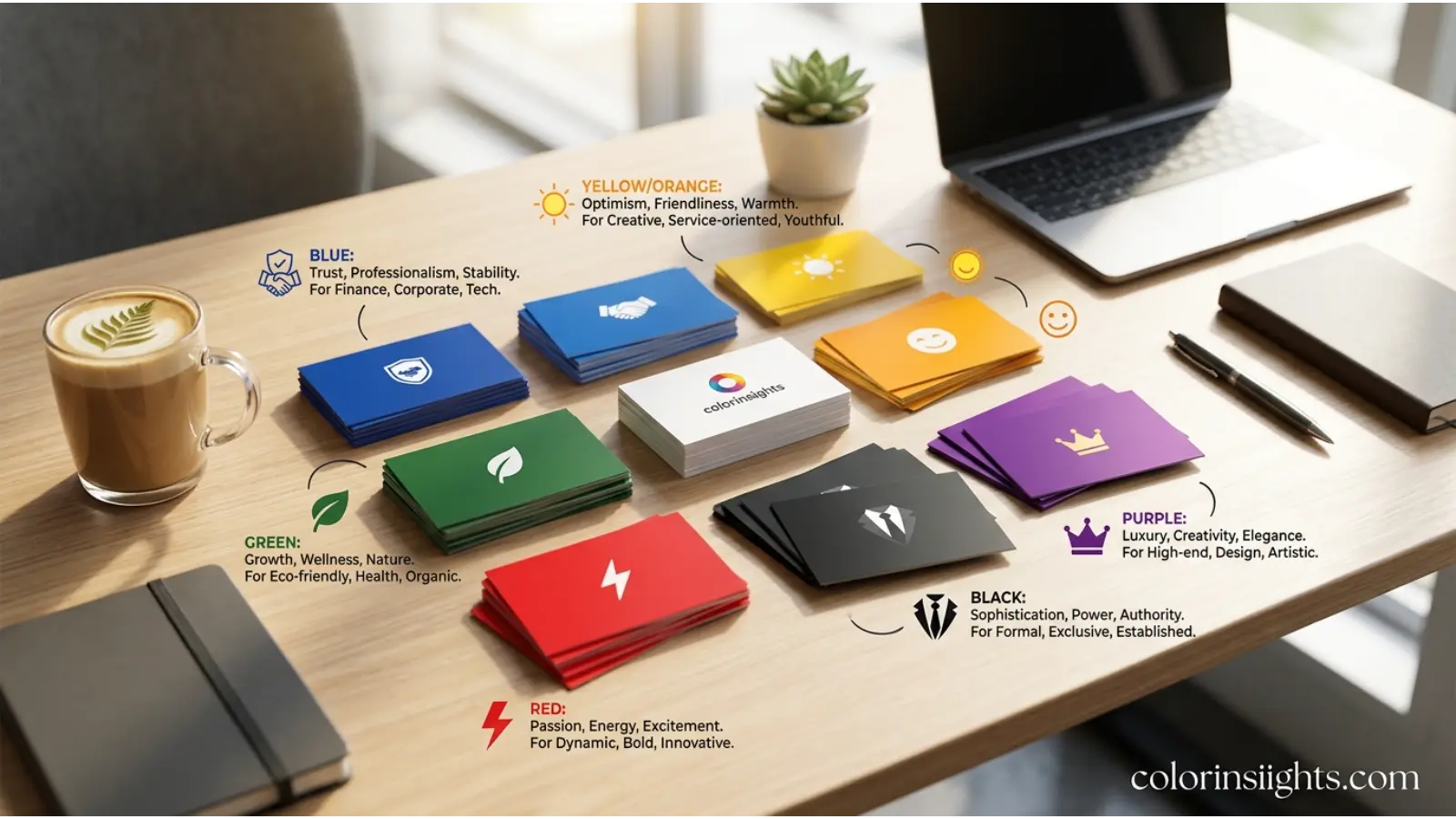 Business Card Color Meanings
